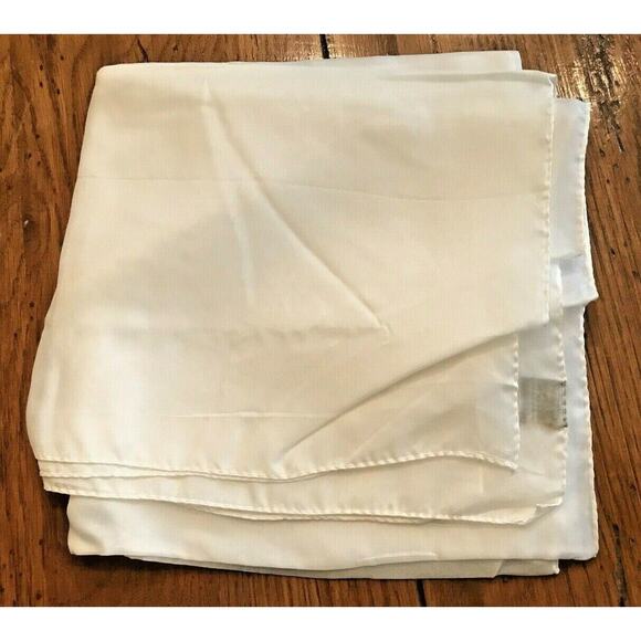 Vintage Styled by Miss Carrie J Rayon Sheer Ivory 30" x 30" Scarf - Picture 10 of 12